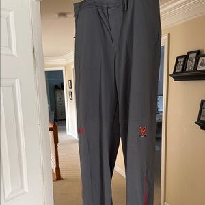 Under Armour Charcoal Joggers with Red Accents
